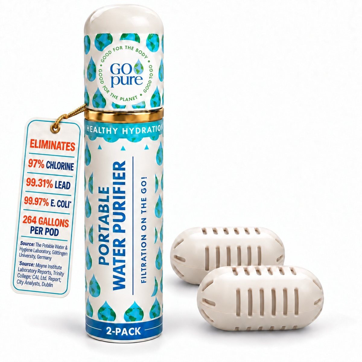 GOpure Pod Portable Water Purifier