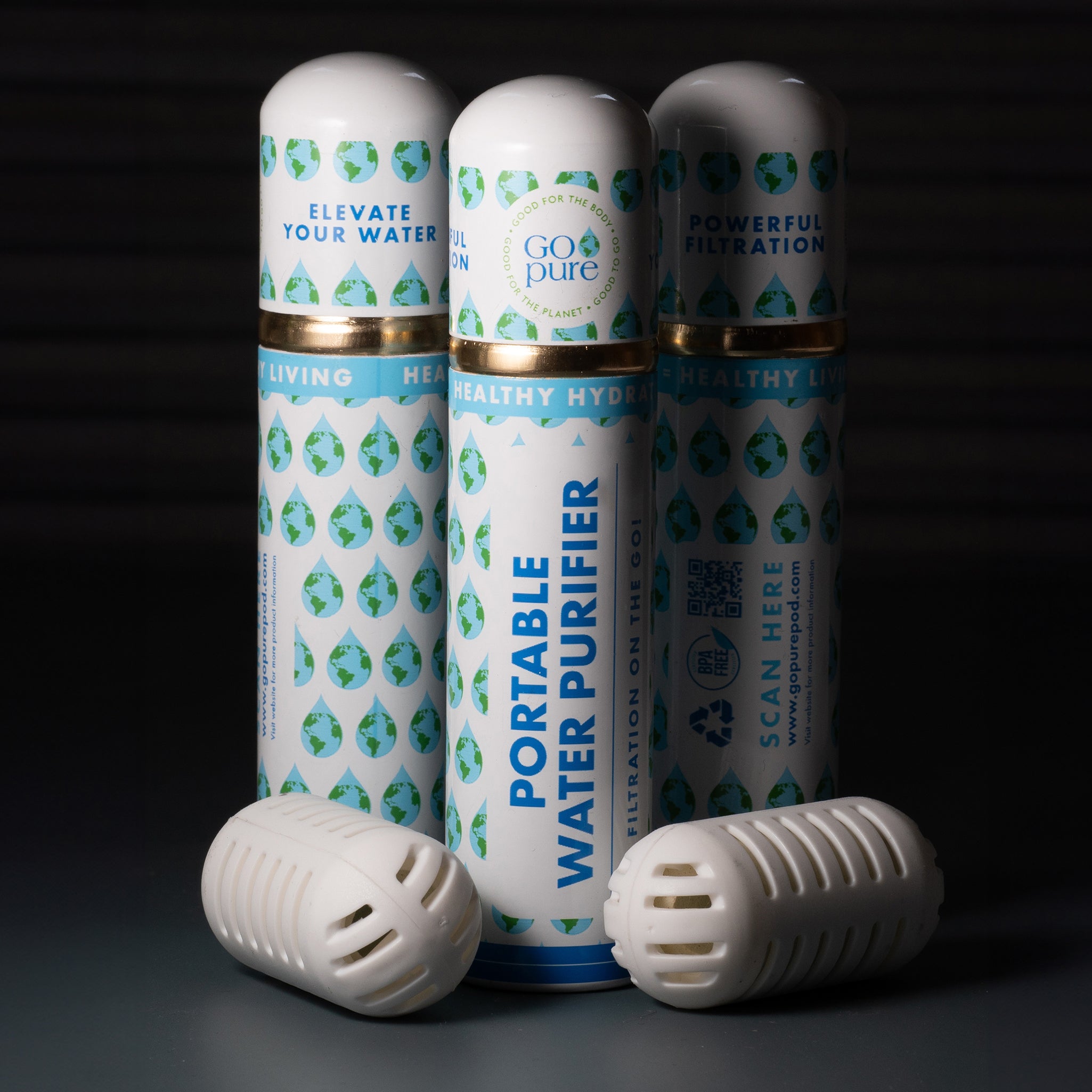 GOpure Pod Portable Water Purifier.