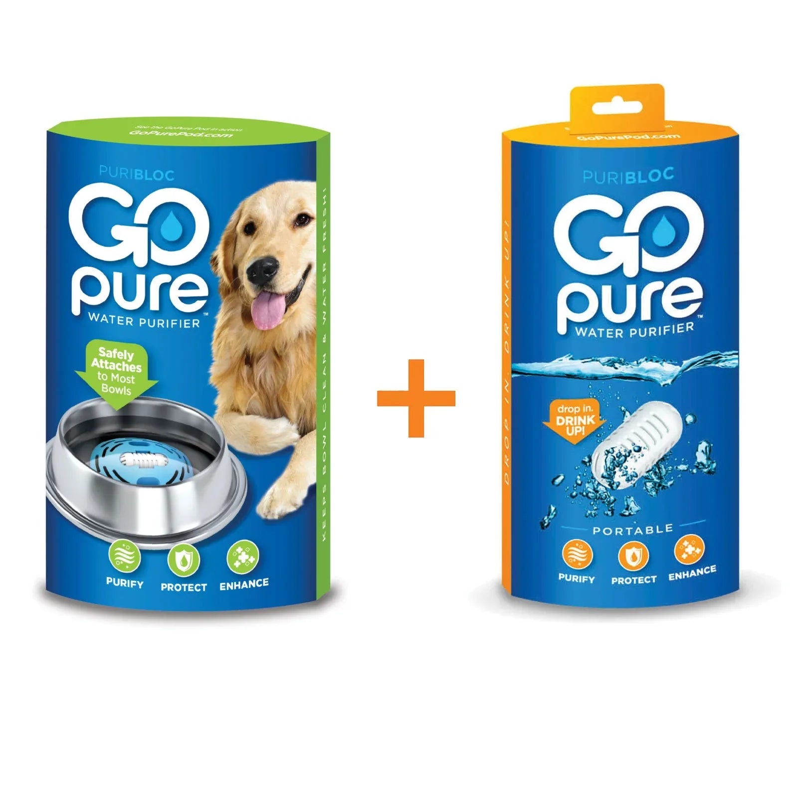 Portable Water Purifier | Purify Water Anywhere | GOpure Pod