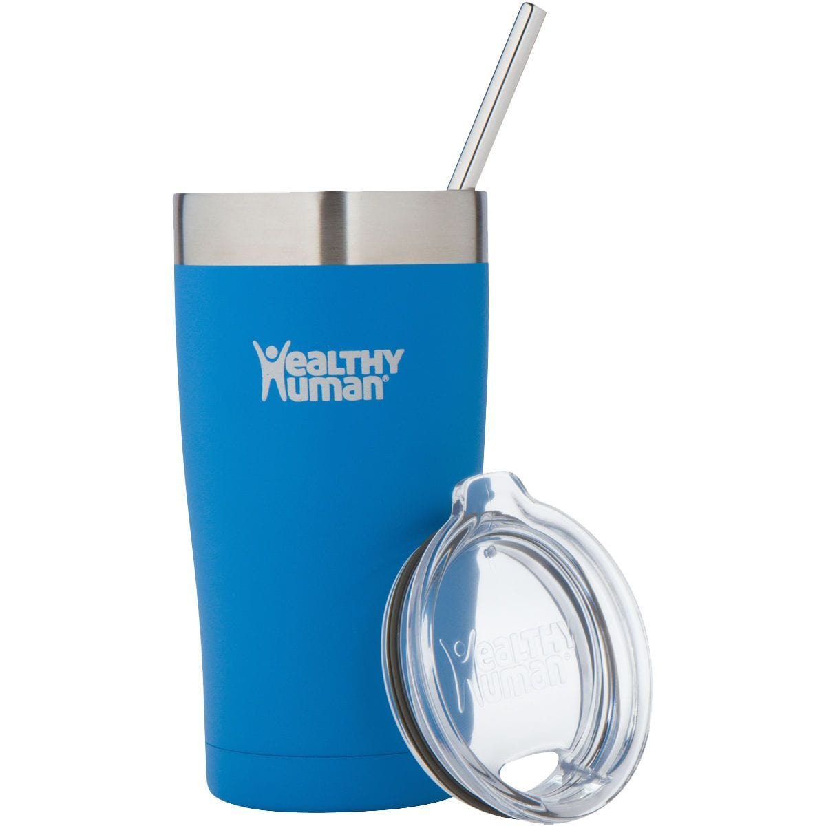 20oz Large Stainless Steel Tumbler & Straw - Healthy Human