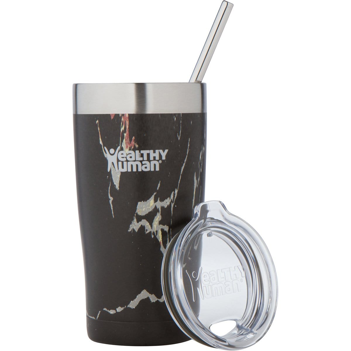 20oz Large Stainless Steel Tumbler & Straw - Healthy Human