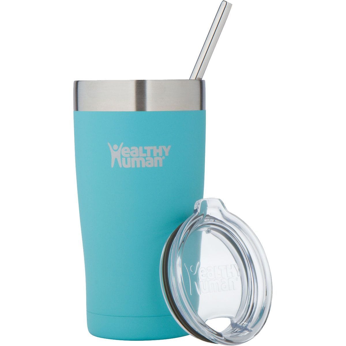 20oz Large Stainless Steel Tumbler & Straw - Healthy Human