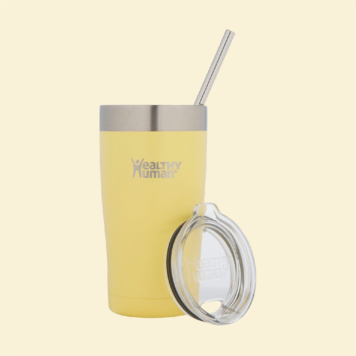 20oz Large Stainless Steel Tumbler & Straw