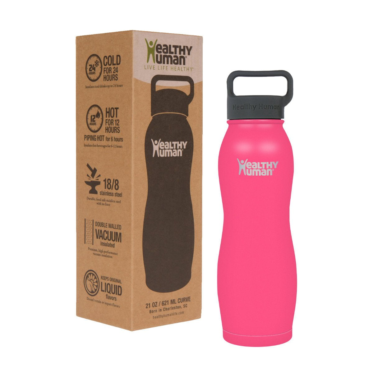 Curve Water Bottle Healthy Human v2