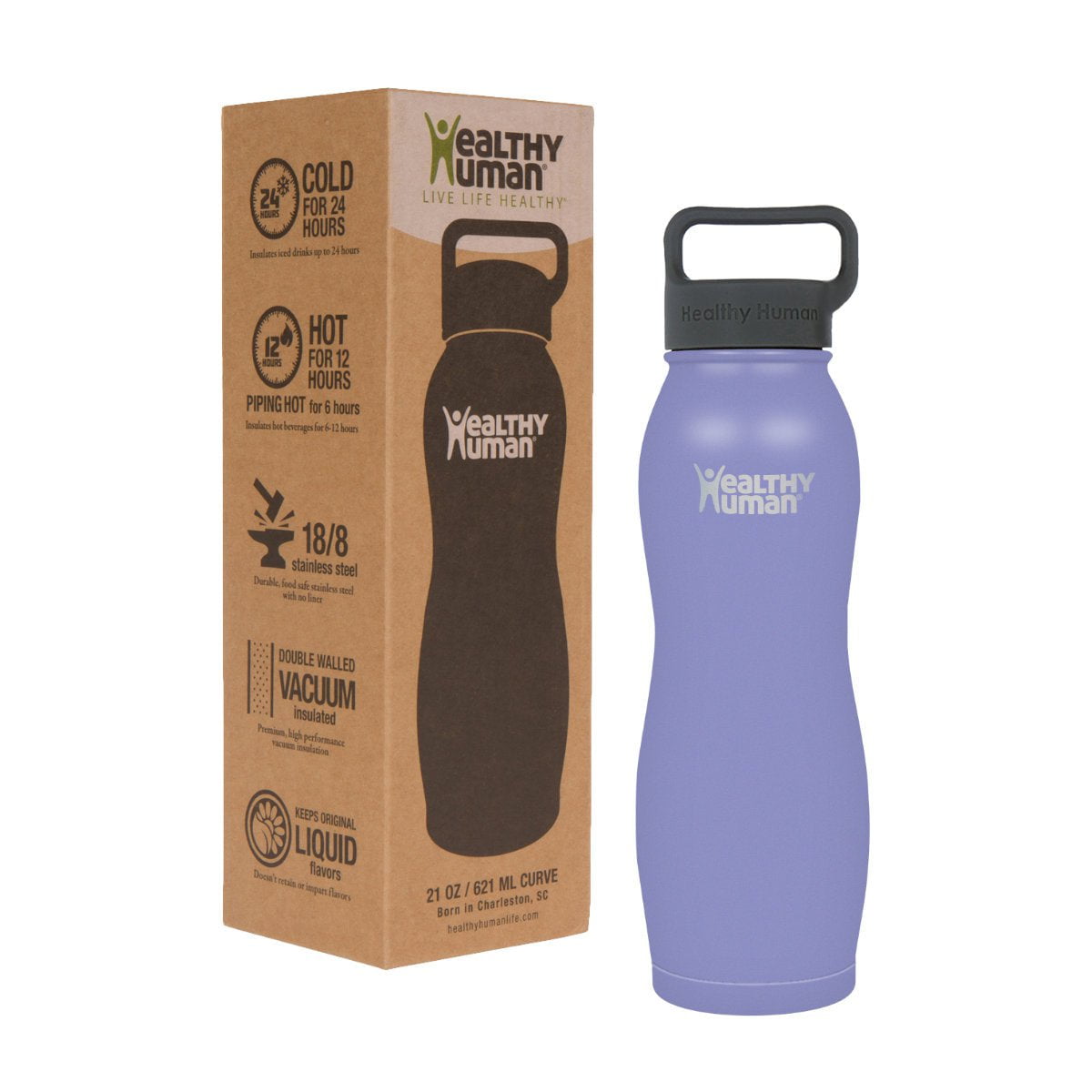 Curve Water Bottle Healthy Human v2