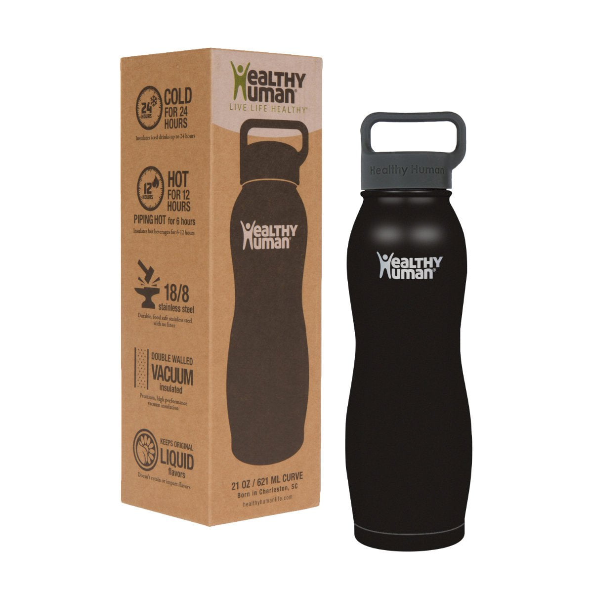 Curve Water Bottle Healthy Human v2