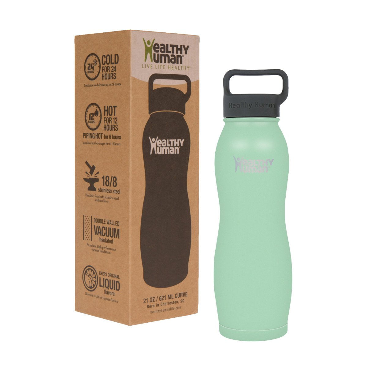 Curve Water Bottle Healthy Human v2